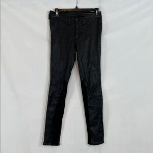Rag & Bone 100% Lamb Leather Pants Size 27 Black Some Stretch Beautiful Pants